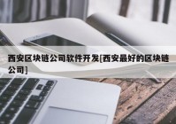 西安区块链公司软件开发[西安最好的区块链公司]