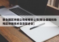 联合国区块链公司有哪些公司[联合国国际助残区块链技术交流促进会]